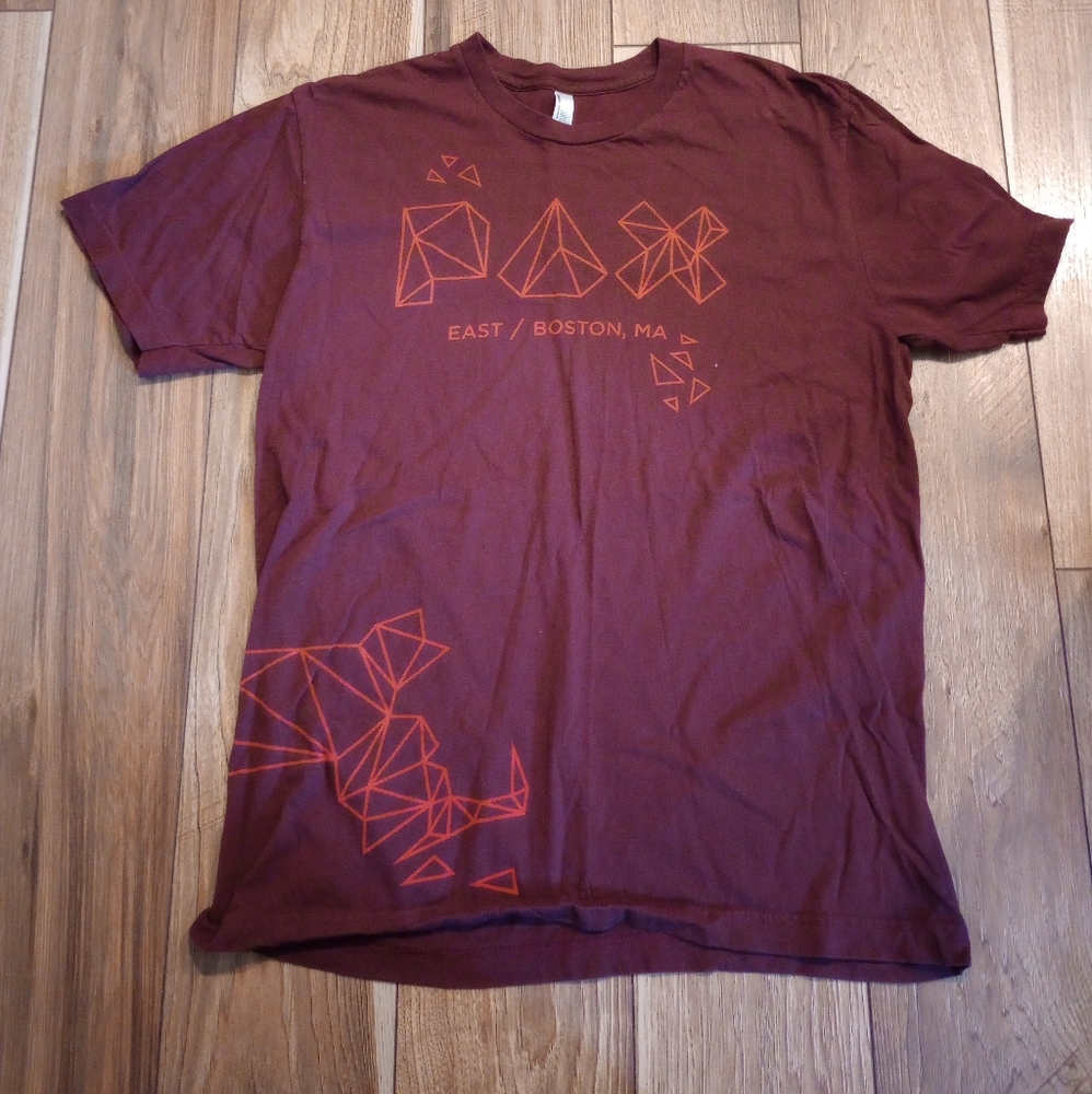 American Apparel Burgundy Graphic T-Shirt